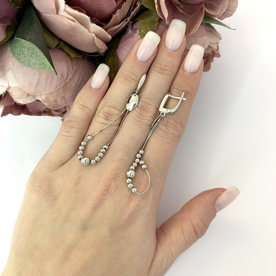 Срібні сережки без каменів