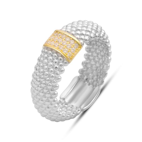 Silver Ring with Fianites