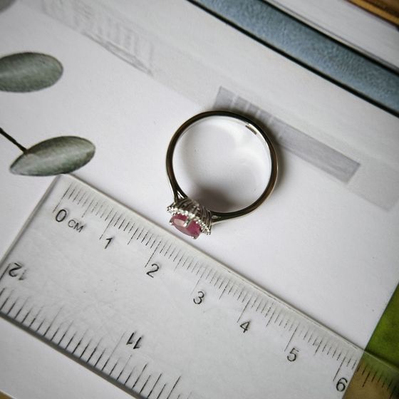 Срібна каблучка з рубіном 1.428ct