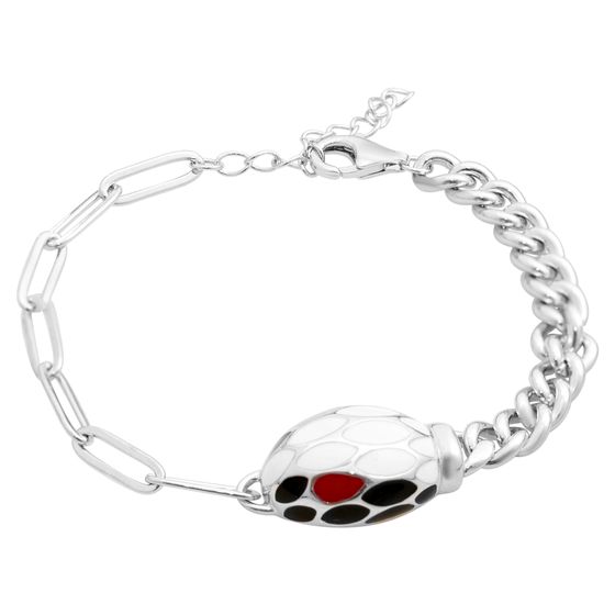 Silver bracelet with yemallu