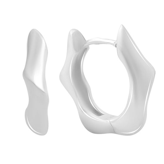 Срібні сережки без каменів