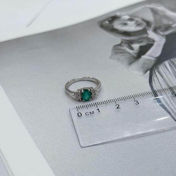 Серебряное кольцо с агатом 1.1ct