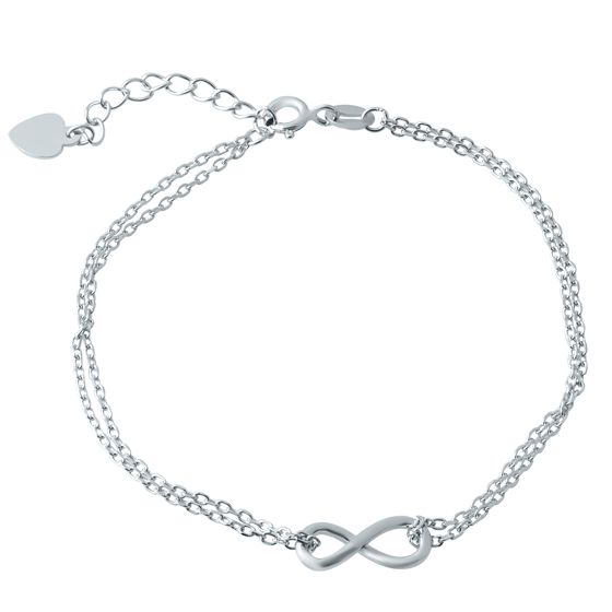 Silver bracelet without stones