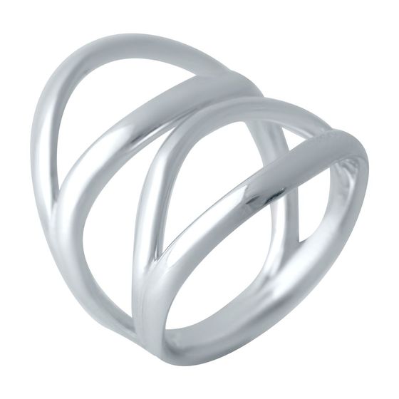 Silver ring without stones