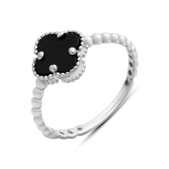 Серебряное кольцо с ониксом