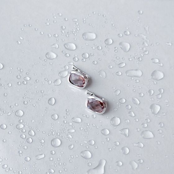 Серебряные серьги с султанитом 5.64ct