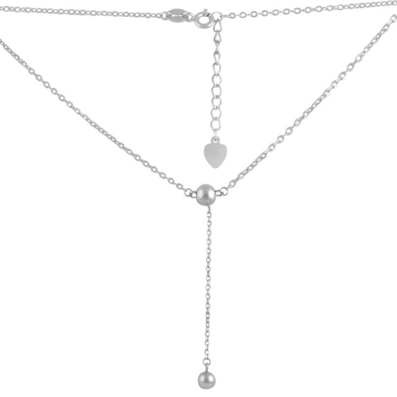 Silver necklace without stones