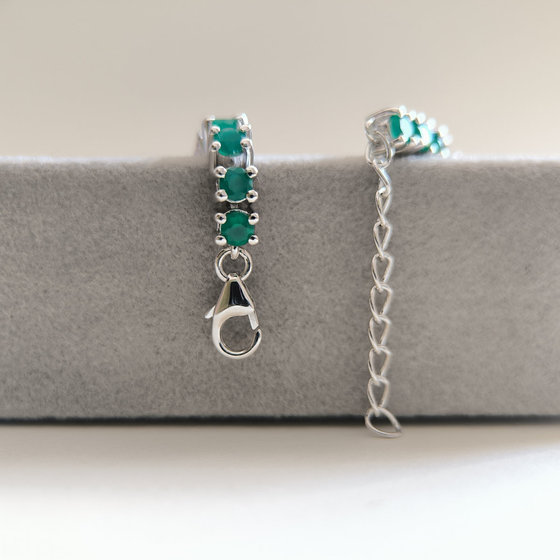 Silver bracelet with agate 5.215ct