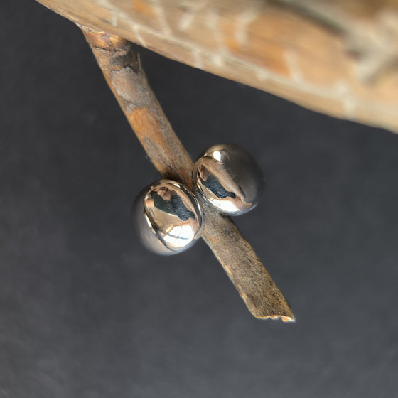 Silver ring without stones