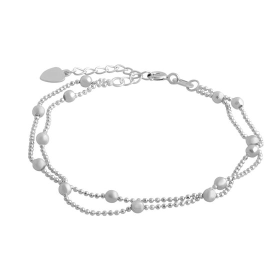 Silver bracelet without stones