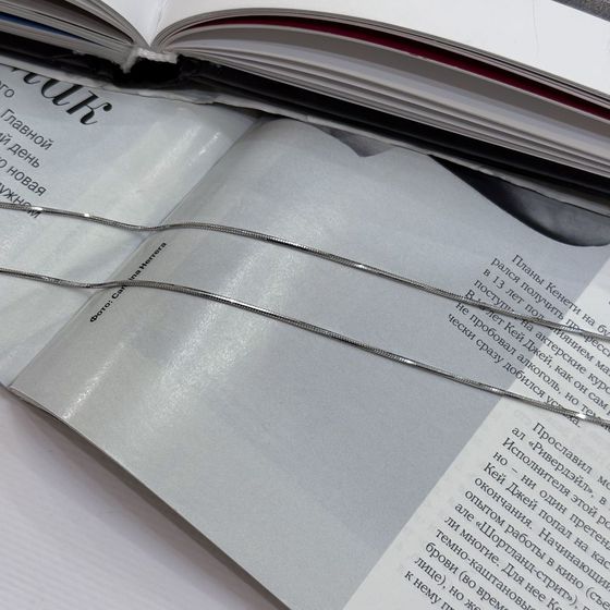 Срібний ланцюжок без каменів