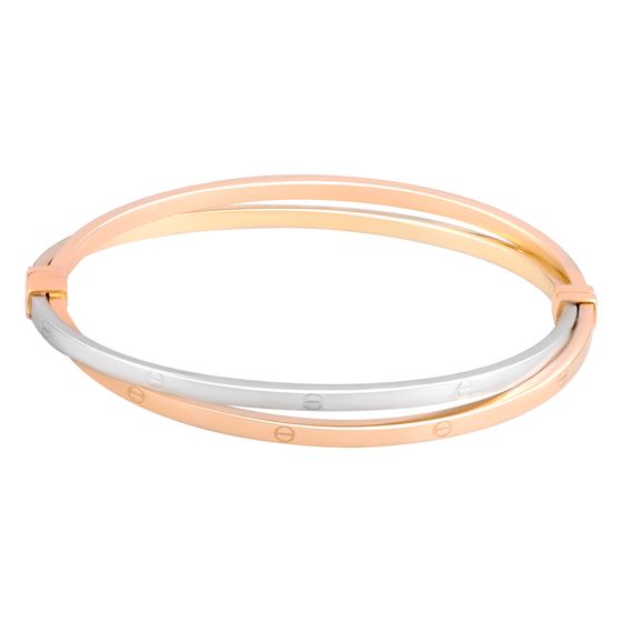 Gold bracelet without stones