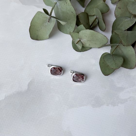 Серебряные серьги с султанитом 5.64ct