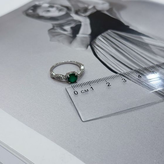 Срібна каблучка з агатом 1,085 карата