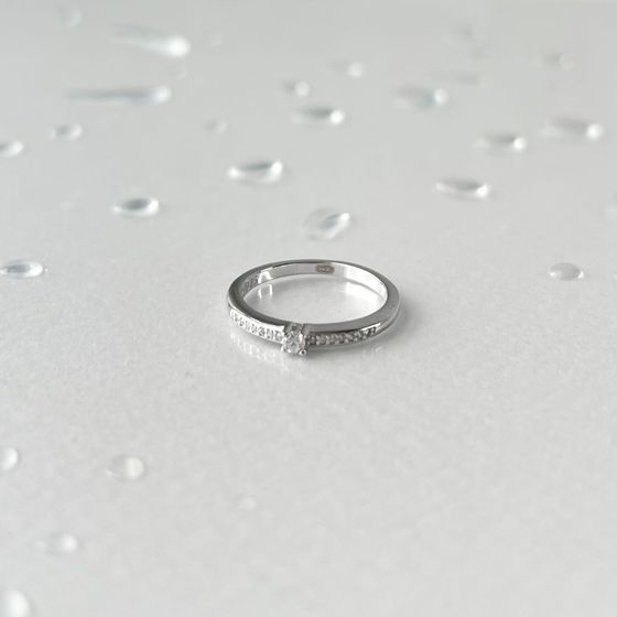 Silver Ring with Fianites