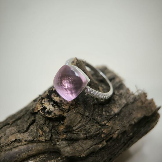 Silver Ring with Fianites