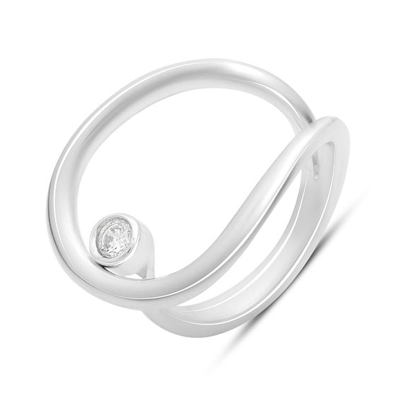 Silver Ring with Fianites