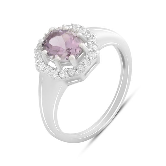 Silver ring with amethyst 1.53ct