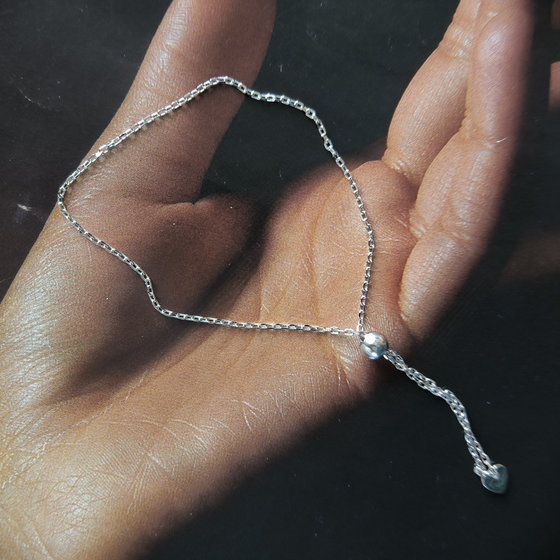 Silver bracelet without stones