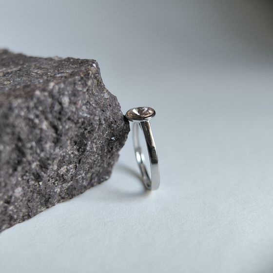 Silver Ring with Fianites