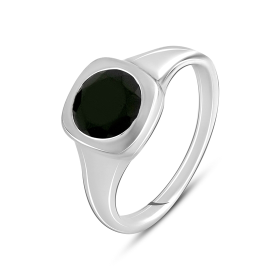 Серебряное кольцо с ониксом 2.342ct