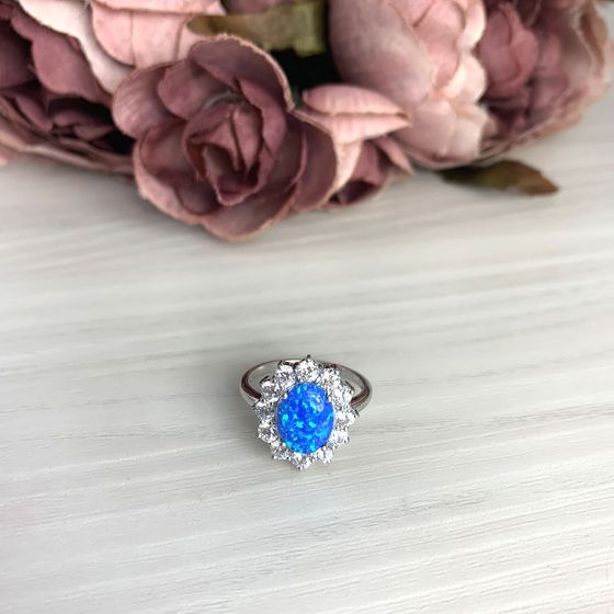 Срібна каблучка з опалом 0.867ct