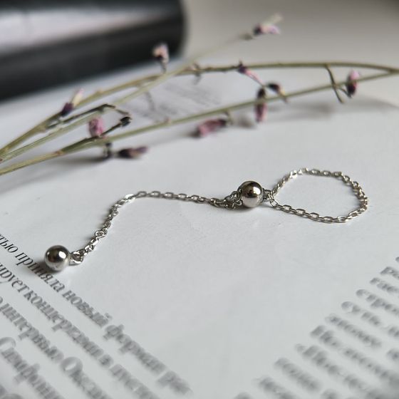 Silver ring without stones