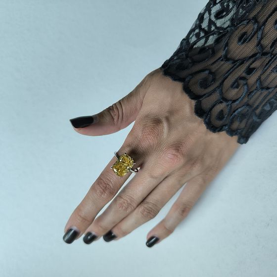 Silver Ring with Fianites