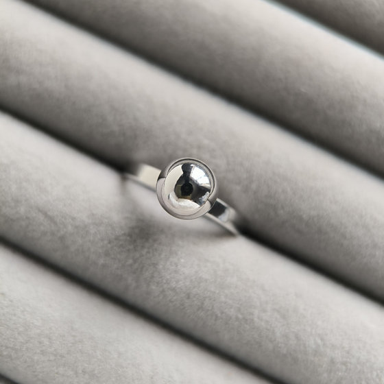 Silver ring without stones