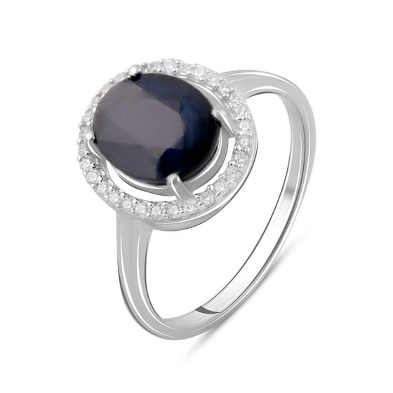 Серебряное кольцо с сапфиром 1.175ct