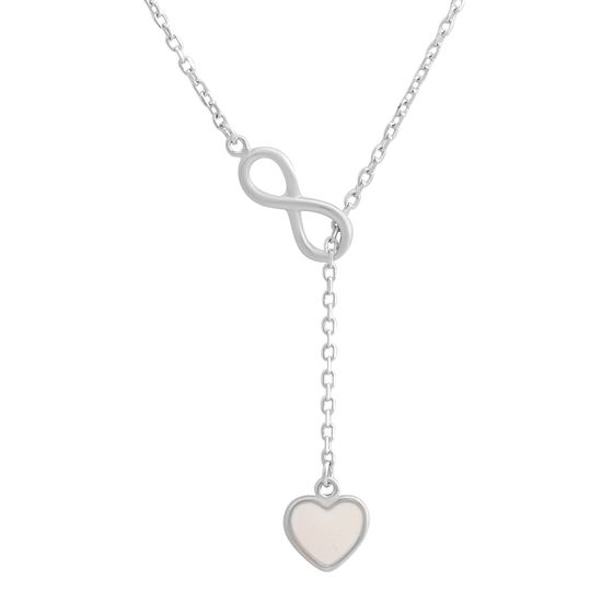 Silver necklace without stones