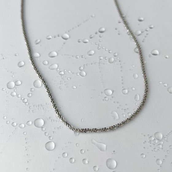 Серебряная цепочка без камней