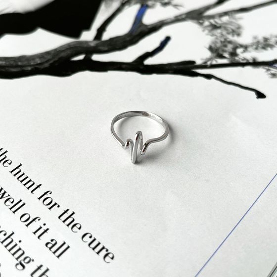 Silver ring without stones