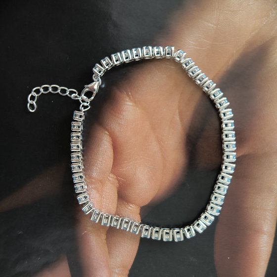 Silver bracelet with topaz 6.505ct