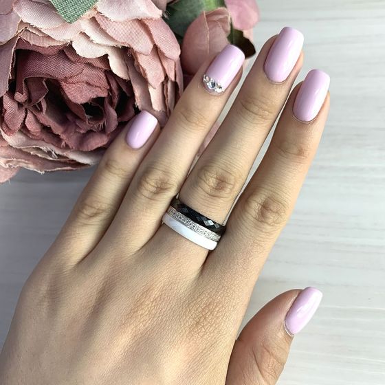 Серебряное кольцо с керамикой