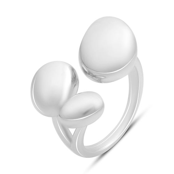 Silver ring without stones