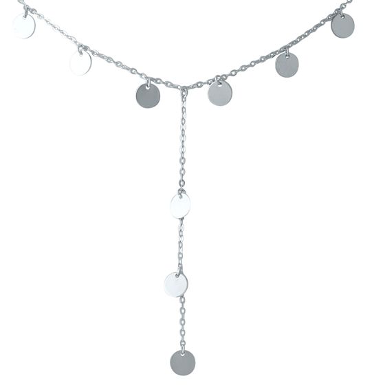 Silver necklace without stones