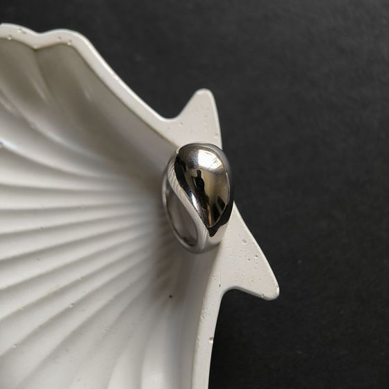 Silver ring without stones