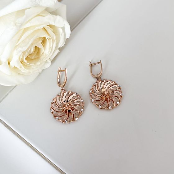 Золотые серьги без камней