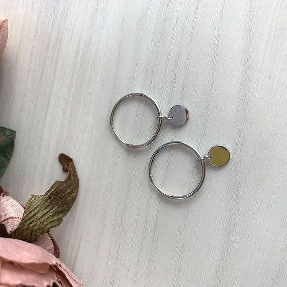 Срібні сережки без каменів