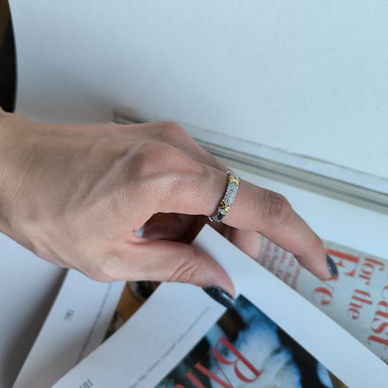 Silver Ring with Fianites