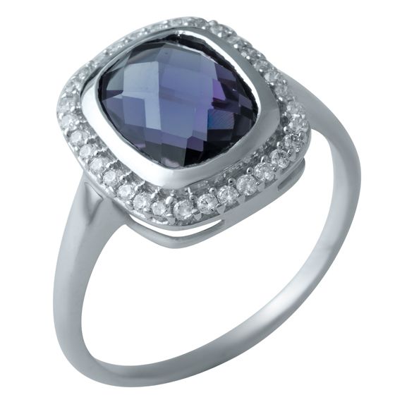 Серебряное кольцо с олександритом