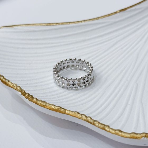 Silver ring without stones