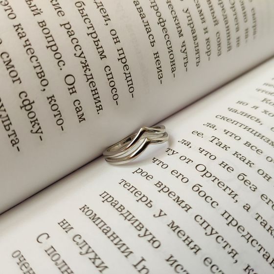 Silver ring without stones