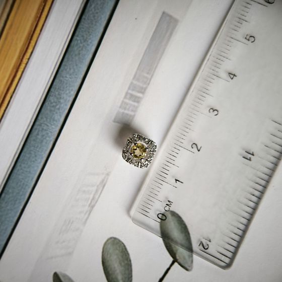 Срібна підвіска з цитрином nano 0.305ct