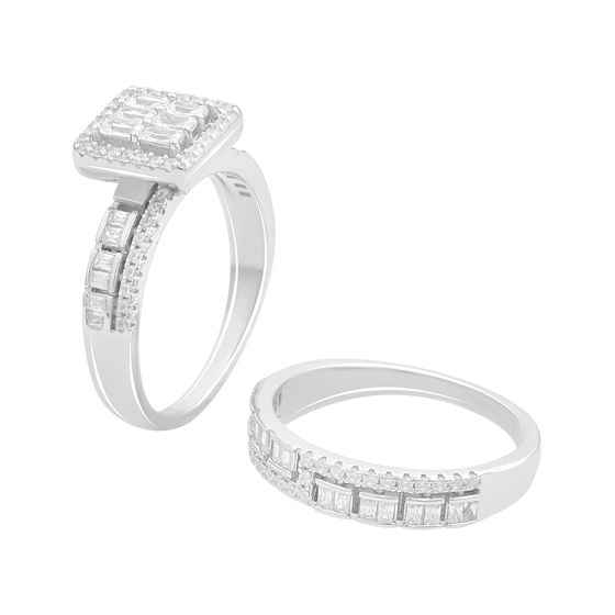 Silver Ring with Fianites