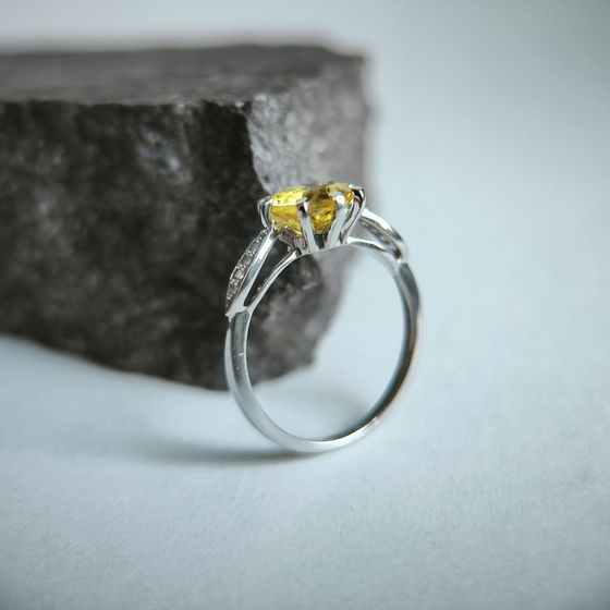 Срібна каблучка з цитрином nano 1.579ct