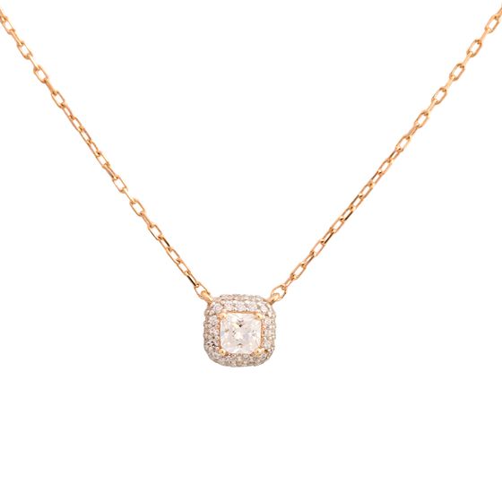 Золоте кольє з фіанітами 0.45ct