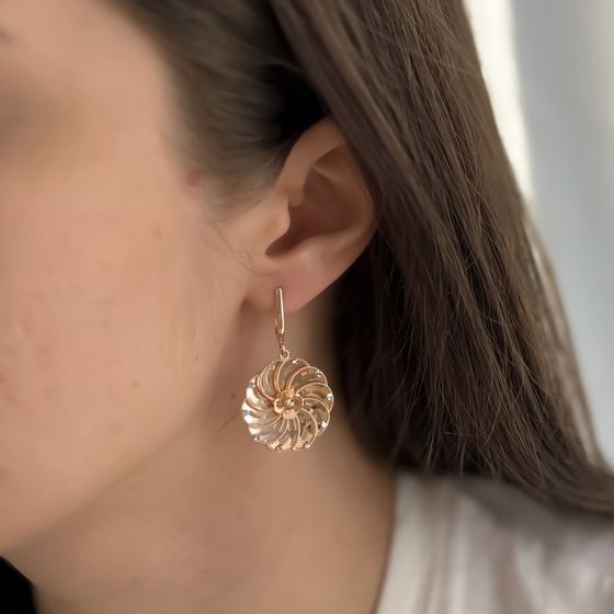 Золотые серьги без камней