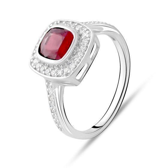 Серебряное кольцо с рубином 1.757ct